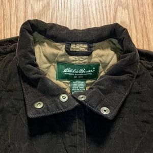 Eddie Bauer Brown Quilted Short Outdoor Jacket